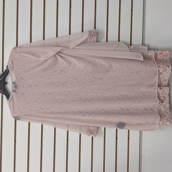 NWT, pink / blush colored dress two-piece set R&M Richard - Picture 7 of 14